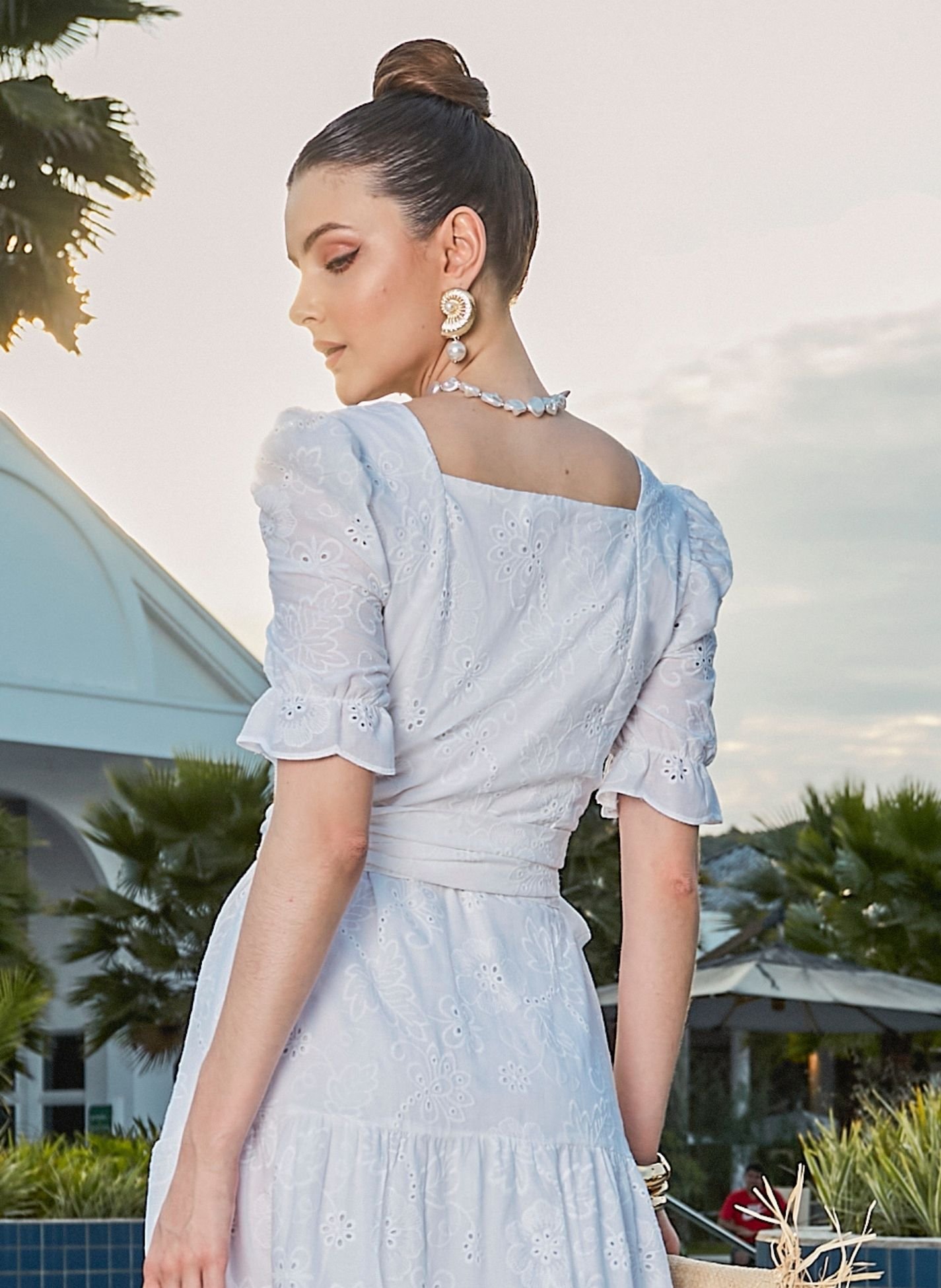 VESTIDO ISABEL NA COR OFF -WHITE - JANY PIM