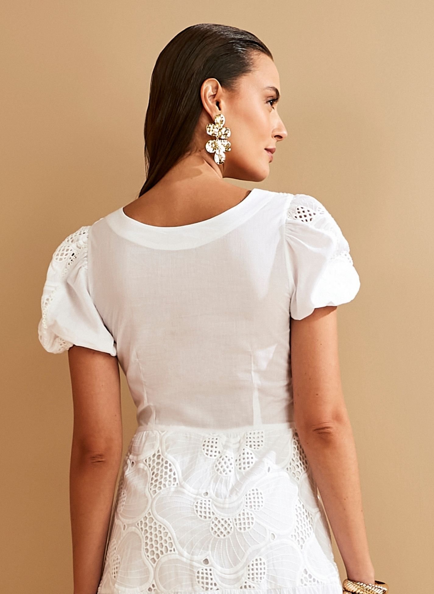 VESTIDO NA COR OFF-WHITE CAMILA - JANY PIM