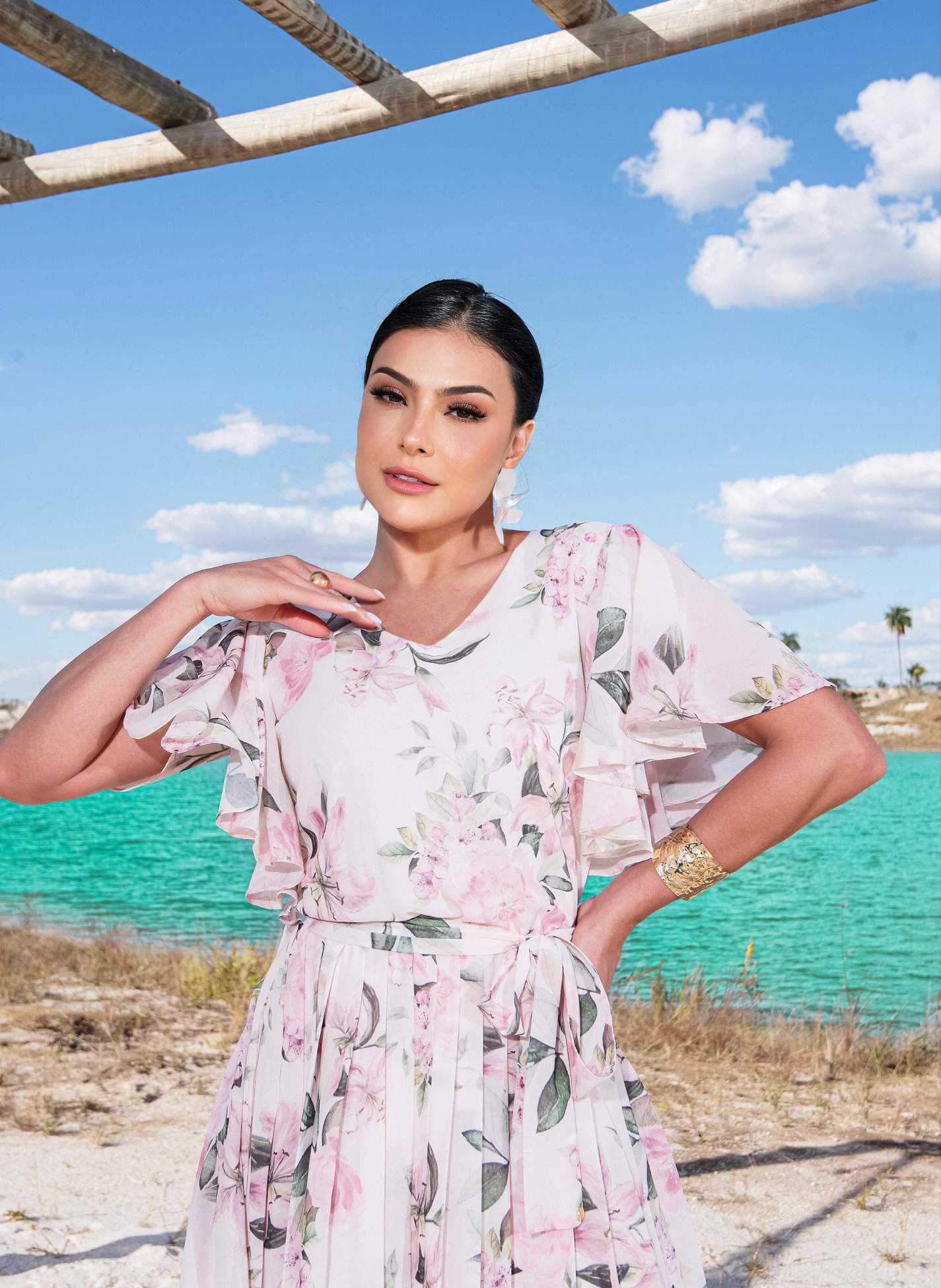 VESTIDO FLORAL VANESSA - JANY PIM
