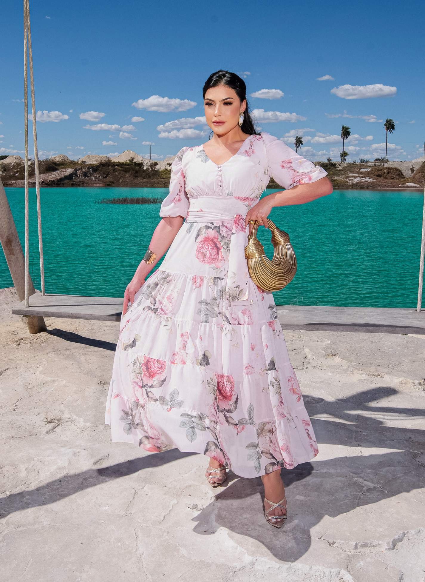 VESTIDO MAXI MIDI GILDA JANY PIM