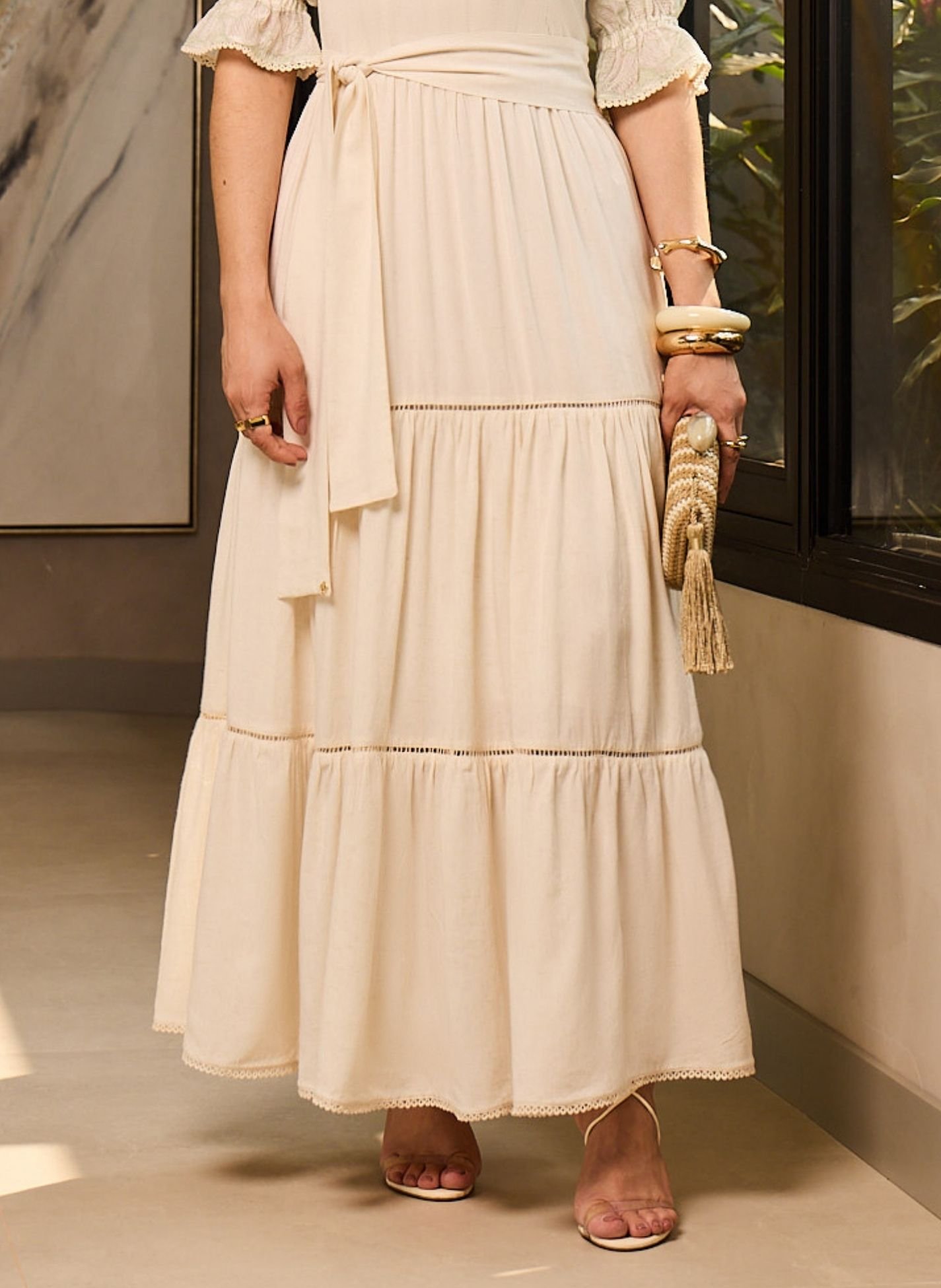 VESTIDO NA COR CRU CARLA - JANY PIM