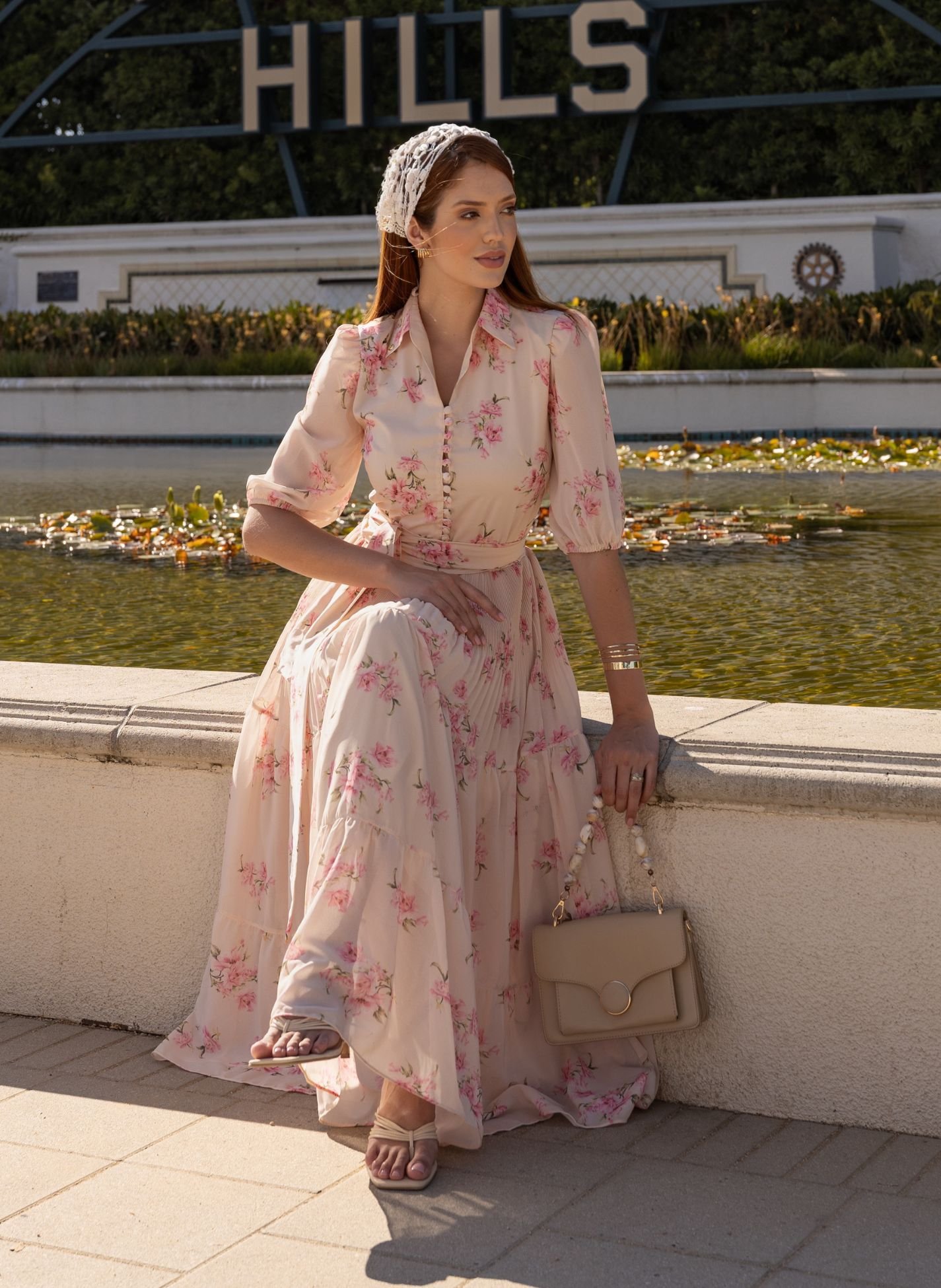 VESTIDO FLORAL CHIFFON TOQUE DE SEDA DENISE - JANY PIM